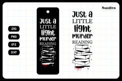 True Crime Bookmark Saying SVG | Just A Little Light Product Image 3