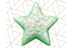 Cute Puffy Star Clipart PNG, 3D Glossy Pastel Stars Clip Art Product Image 4