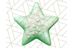 Cute Puffy Star Clipart PNG, 3D Glossy Pastel Stars Clip Art Product Image 4