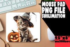 Watercolor Halloween Sublimation Mouse Pad PNG Product Image 1