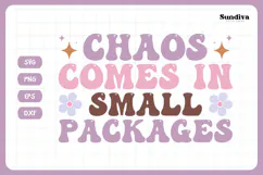 Funny Toddler T-shirt Quotes SVG | Small Packages Product Image 3