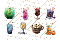 Halloween Drink Clipart PNG, Spooky Cute Beverage Art Product Image 4