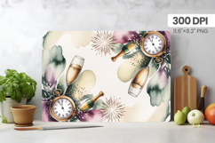 Happy New Year Cutting Board PNG Festive New Year's Eve 2026 Product Image 1