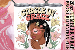 Radiant Love 20oz tumbler wrap, Praying Woman Product Image 1