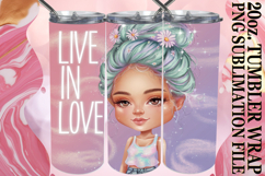 Cheerful Reflections 20oz tumbler wrap, Woman Product Image 1