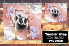 VIVID 20oz Tumbler Artwork , Animals In Wall Product Image 1