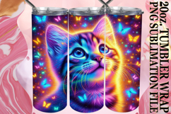 SUNSHINE JOY 20oz TUMBLER WRAP, Cat Product Image 1