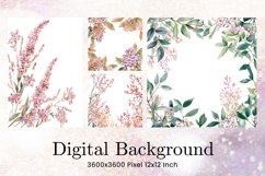 Flower Pattern Background Wallpaper Digital Paper_60 Product Image 1