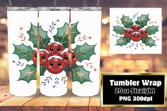 Stylish Tumbler Design for Sublimation , Cute Christmas Product Image 1