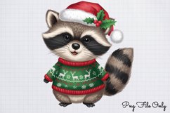 Woodland Christmas Animals Cliparts PNG Product Image 1