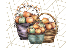 Fall Market Stall Clipart PNG, Rustic Autumn Clip Art Product Image 4