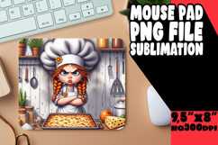 Joyful Mouse Mat Designs for Kids, Girl Grumpy Product Image 1
