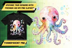 Happy Watercolor Creature Sublimation Art - Sub PNG Product Image 1