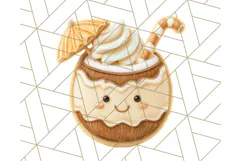 Summer Iced Cookie Clipart PNG, Cute Tropical Cookies Product Image 4