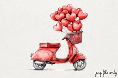 Red Valentines Day Clipart PNG Product Image 1