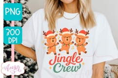 Funny Christmas PNG design, JIngle Crew PNG sublimation Product Image 5