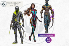 Cyberpunk Arcade Gaming Character Illustrations for RPG Product Image 10