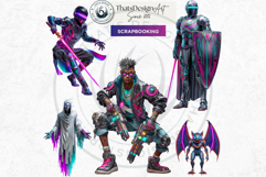 Cyberpunk Arcade Gaming Character Illustrations for RPG Product Image 4