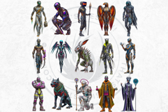 Cyberpunk Arcade Gaming Character Illustrations for RPG Product Image 5