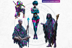 Cyberpunk Arcade Gaming Character Illustrations for RPG Product Image 6