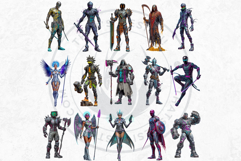 Cyberpunk Arcade Gaming Character Illustrations for RPG Product Image 9