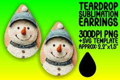 Bright Teardrop Design for Crafting , Snowman Product Image 1