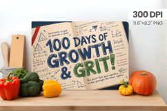 100 days of school Cutting Board PNG Design, Teacher PNG Product Image 1