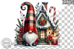 Christmas Gnome Sublimation - Clipart PNG Design Product Image 1