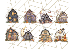 Halloween Cottagecore Barn PNG Clipart, Fall Style Product Image 5