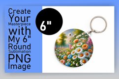 Stylish Circle PNG for Coaster Design , Flower Product Image 1