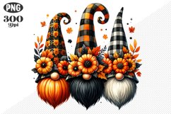 Halloween Gnomes Sublimation - Clipart PNG Design Product Image 1