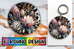 Cheerful Round Design Sublimation, Leopard Prints Product Image 1
