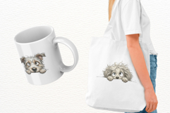 Whimsical Peeking Dogs Clipart Product Image 3