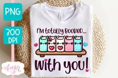 Valentines PNG design for book lovers, bookish shirt PNG Product Image 1