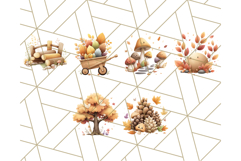 Woodland Forest Scene PNG Clipart, Fall Nature Elements Product Image 8