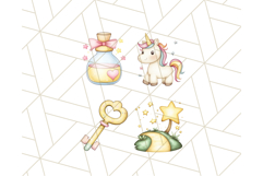Pastel Unicorn Clipart PNG Fairy Tale Magic, Unicorn Png Product Image 8