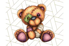 Bold Zombie Clipart PNG, Creepy Halloween Clip Art Product Image 4