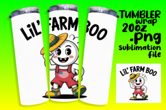 VIBRANT 20oz Tumbler Artwork , Funny Ghost Product Image 1