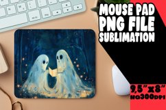 Ghostly Halloween Mouse Pad Design Art PNG Product Image 1