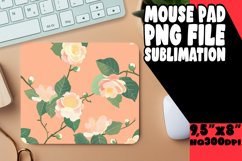 Boho Flower Power Mouse Pad Design Sublimation PNG Product Image 1