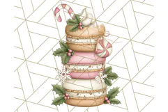 Christmas Sweet Shoppe Clipart PNG, Pastel Bakery Art Product Image 4