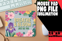 JOYFUL MOUSE MAT ARTISTIC MAGIC, Flower Quote Product Image 1