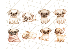 Cute Pug Clipart, Adorable Dog PNG, Funny Pet Graphics Product Image 4