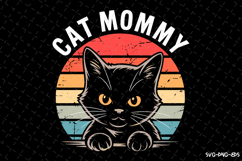 Cat Mommy SVG Design | Mother&#039;s day Svg | Mom Svg | Svg file Product Image 1