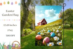 Welcome Garden Flag Template, Happy Easter Garden Flag Product Image 1
