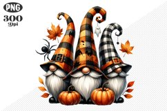 Halloween Gnomes Sublimation - Clipart PNG Design Product Image 1