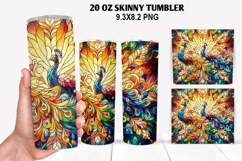 Skinny Tumbler 20oz Wrap Design, Summer Tumble PNG Design Product Image 1
