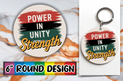Sweet Sublimation Round Ornaments, Juneteenth Product Image 1