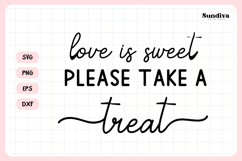 Wedding Sign Saying SVG | Love Is Sweet Product Image 3
