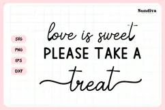 Wedding Sign Saying SVG | Love Is Sweet Product Image 3
